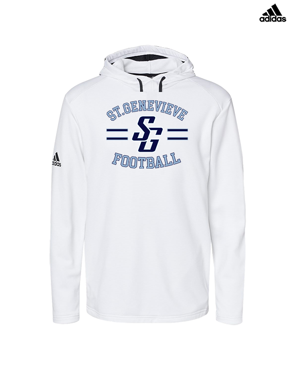 St Genevieve HS Football Curve - Mens Adidas Hoodie