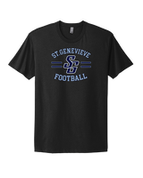 St Genevieve HS Football Curve - Mens Select Cotton T-Shirt