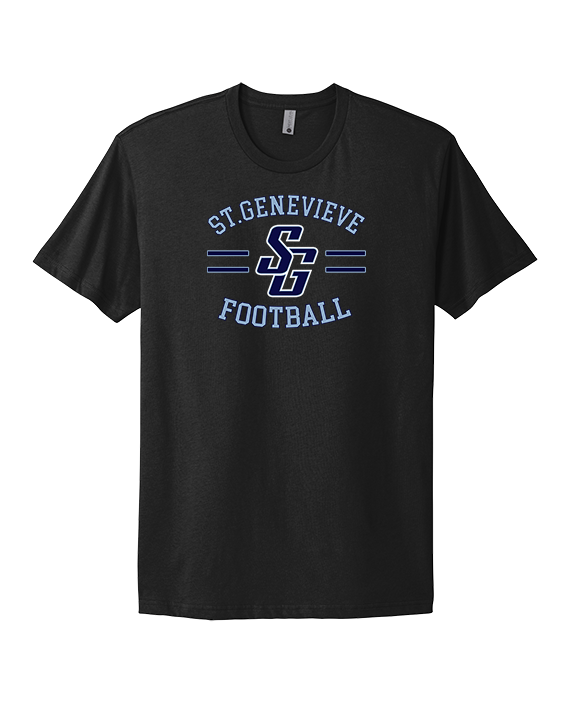 St Genevieve HS Football Curve - Mens Select Cotton T-Shirt