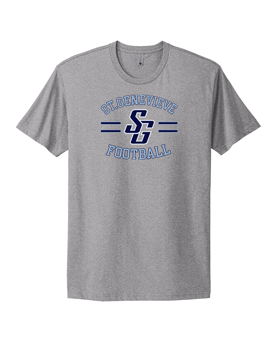 St Genevieve HS Football Curve - Mens Select Cotton T-Shirt