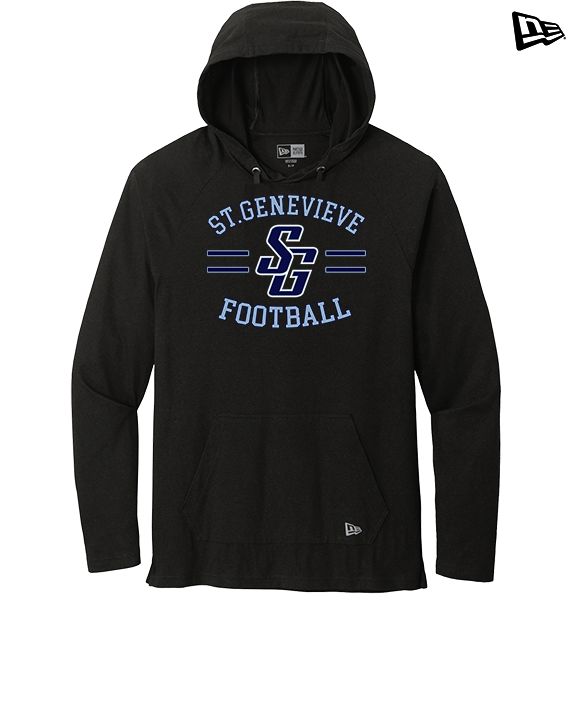 St Genevieve HS Football Curve - New Era Tri-Blend Hoodie