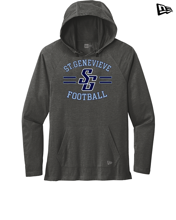 St Genevieve HS Football Curve - New Era Tri-Blend Hoodie