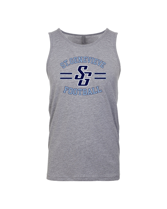 St Genevieve HS Football Curve - Tank Top