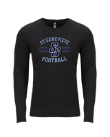 St Genevieve HS Football Curve - Tri-Blend Long Sleeve