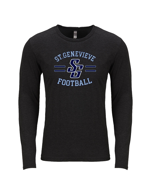 St Genevieve HS Football Curve - Tri-Blend Long Sleeve