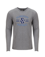 St Genevieve HS Football Curve - Tri-Blend Long Sleeve