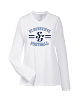 St Genevieve HS Football Curve - Womens Performance Longsleeve