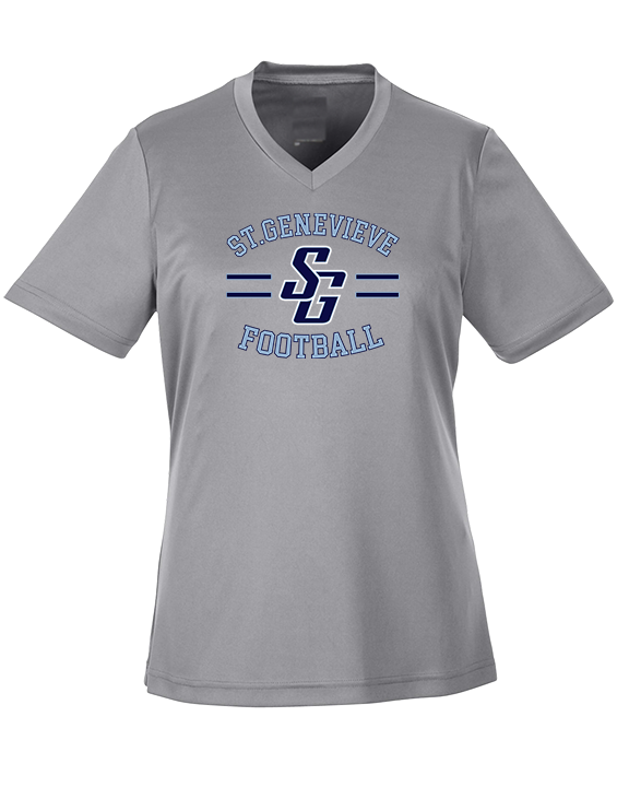 St Genevieve HS Football Curve - Womens Performance Shirt