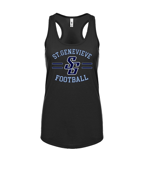 St Genevieve HS Football Curve - Womens Tank Top