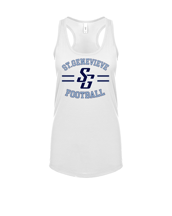 St Genevieve HS Football Curve - Womens Tank Top