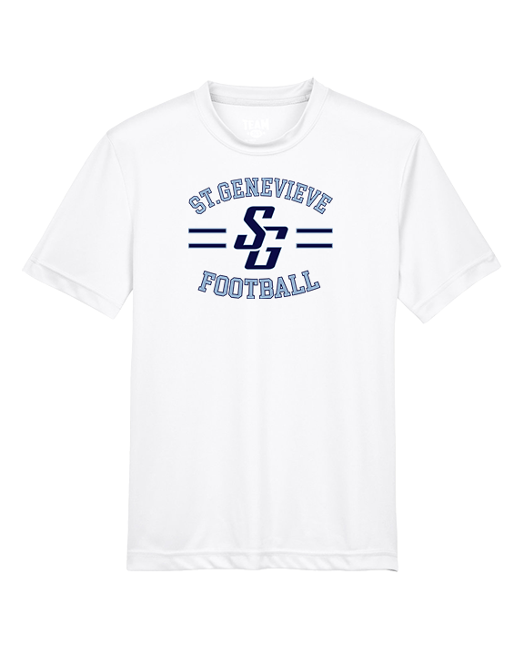 St Genevieve HS Football Curve - Youth Performance Shirt