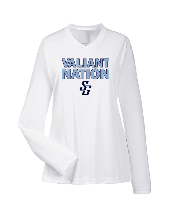 St Genevieve HS Football Nation - Womens Performance Longsleeve