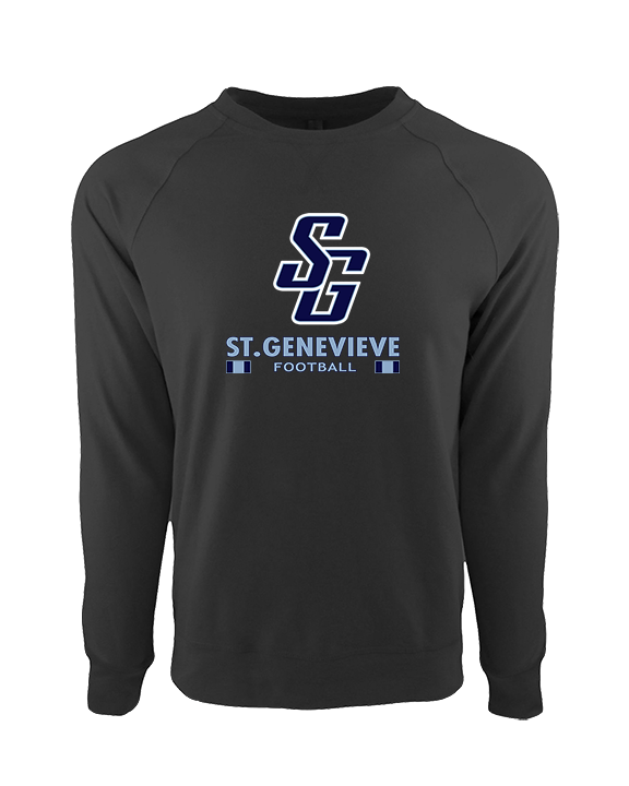 St Genevieve HS Football Stacked - Crewneck Sweatshirt