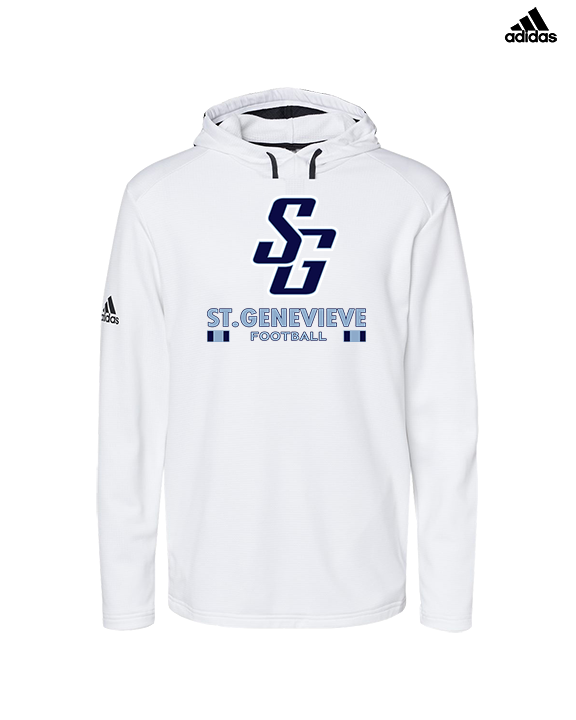 St Genevieve HS Football Stacked - Mens Adidas Hoodie