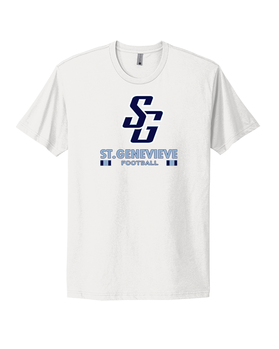 St Genevieve HS Football Stacked - Mens Select Cotton T-Shirt