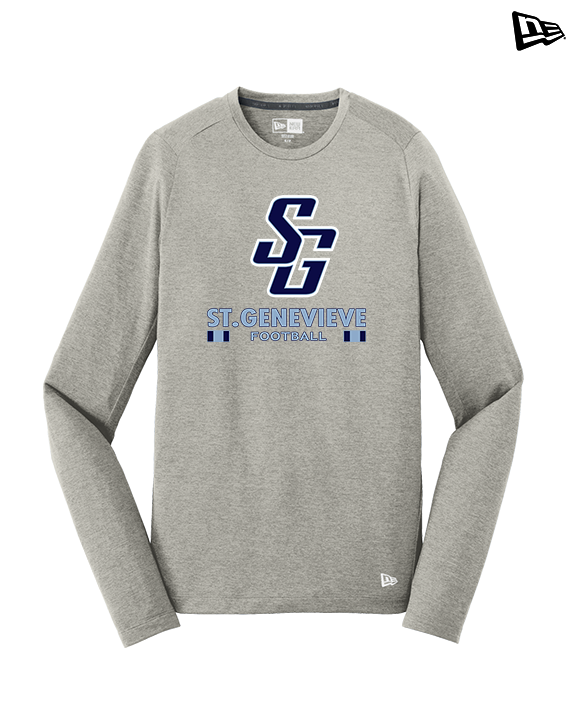 St Genevieve HS Football Stacked - New Era Performance Long Sleeve