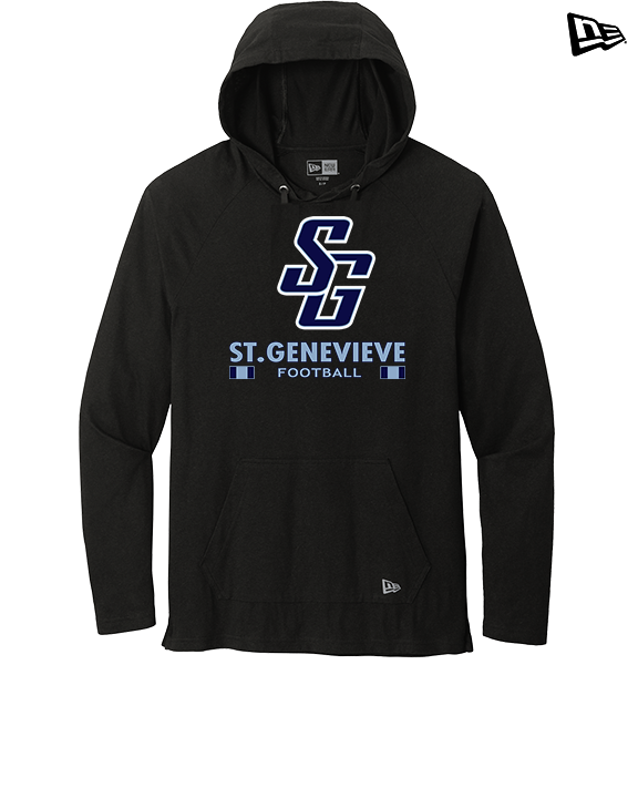 St Genevieve HS Football Stacked - New Era Tri-Blend Hoodie