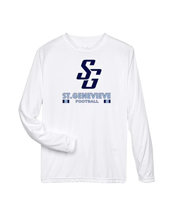 St Genevieve HS Football Stacked - Performance Longsleeve