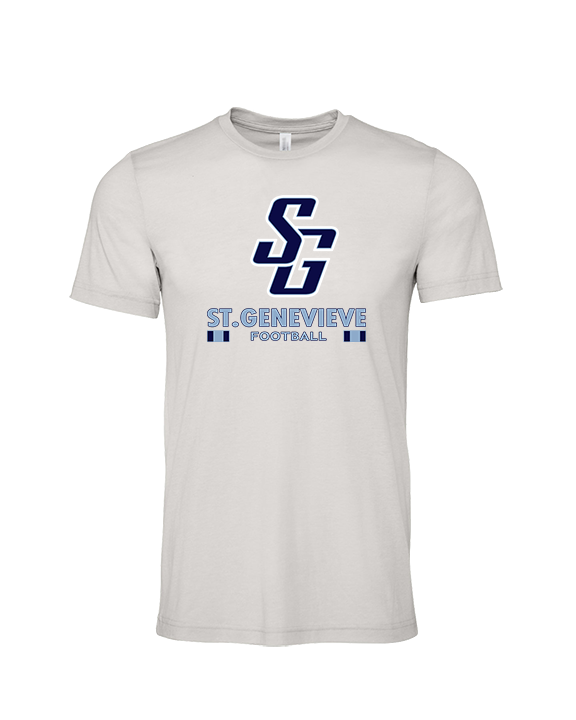 St Genevieve HS Football Stacked - Tri-Blend Shirt