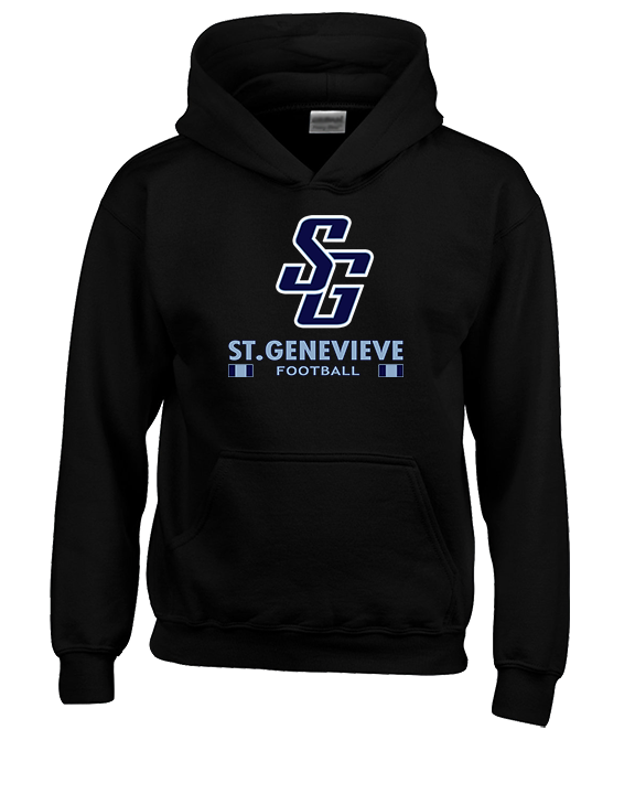 St Genevieve HS Football Stacked - Unisex Hoodie