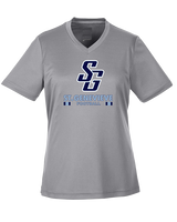 St Genevieve HS Football Stacked - Womens Performance Shirt