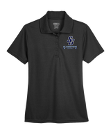 St Genevieve HS Football Stacked - Womens Polo