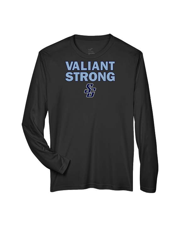 St Genevieve HS Football Strong - Performance Longsleeve