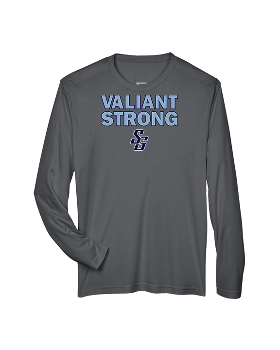 St Genevieve HS Football Strong - Performance Longsleeve