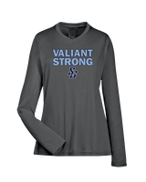 St Genevieve HS Football Strong - Womens Performance Longsleeve