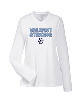 St Genevieve HS Football Strong - Womens Performance Longsleeve