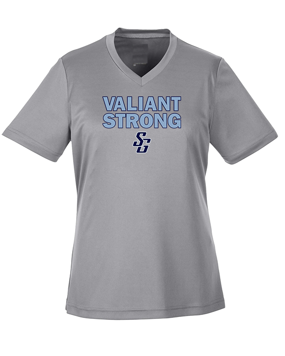 St Genevieve HS Football Strong - Womens Performance Shirt