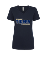 Stillman College Baseball Bold - Womens V-Neck