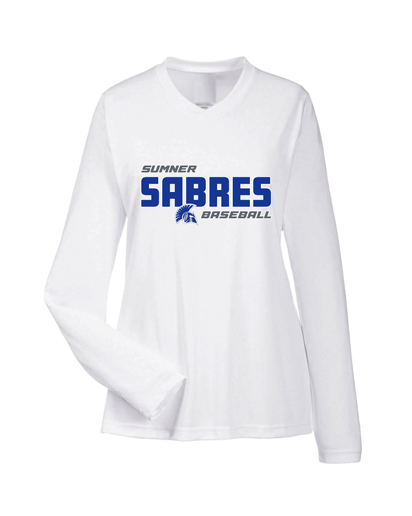 Sumner Academy Baseball Bold - Womens Performance Long Sleeve