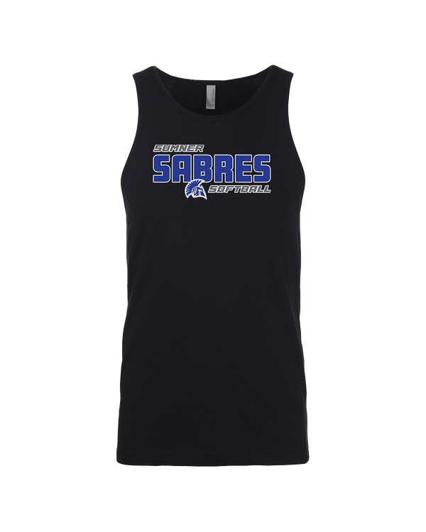 Sumner Academy Softball Bold - Mens Tank Top