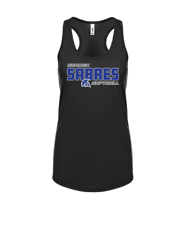 Sumner Academy Softball Bold - Womens Tank Top