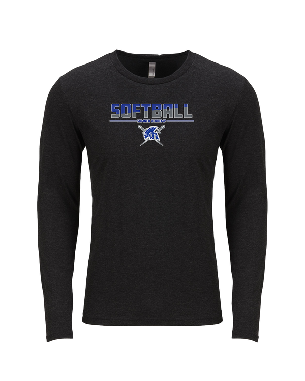 Sumner Academy Softball Cut - Tri Blend Long Sleeve