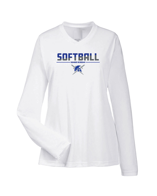 Sumner Academy Softball Cut - Womens Performance Long Sleeve