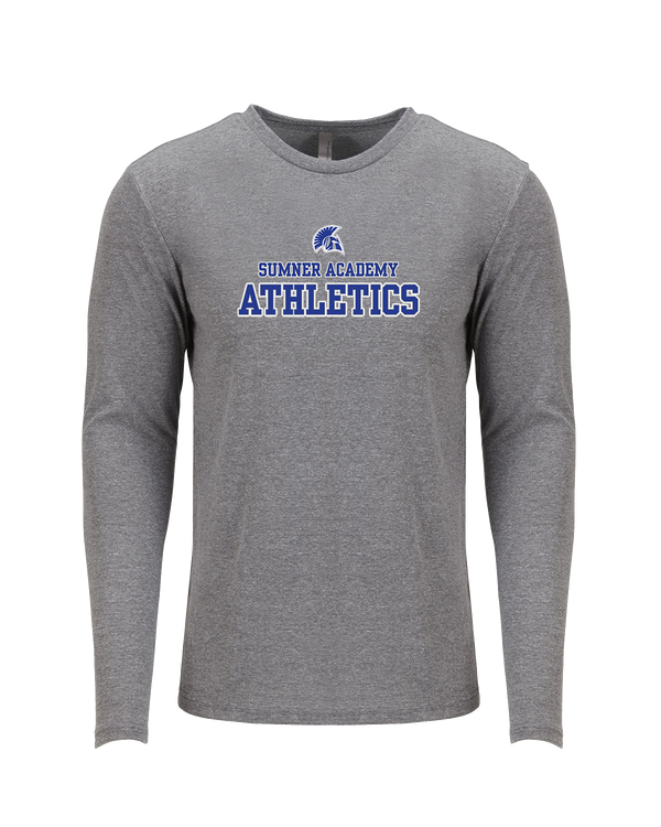 Sumner Academy Athletics No Sword - Tri Blend Long Sleeve