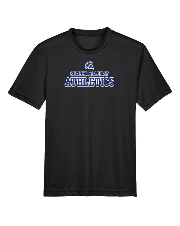 Sumner Academy Athletics No Sword - Youth Performance T-Shirt