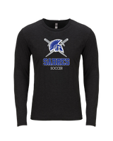 Sumner Academy Soccer Shadow - Tri Blend Long Sleeve