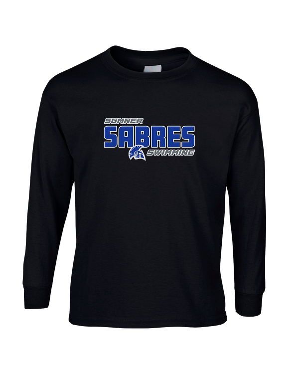 Sumner Academy Swimming Bold - Mens Basic Cotton Long Sleeve