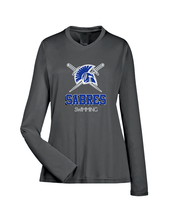 Sumner Academy Swimming Shadow - Womens Performance Long Sleeve