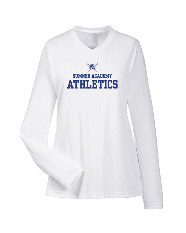 Sumner Academy Athletics Sword - Womens Performance Long Sleeve