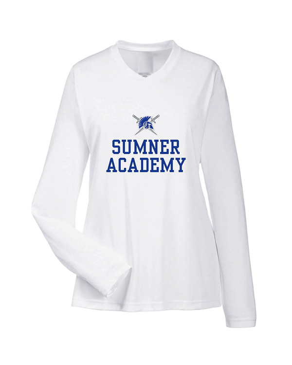 Sumner Academy Sword - Womens Performance Long Sleeve