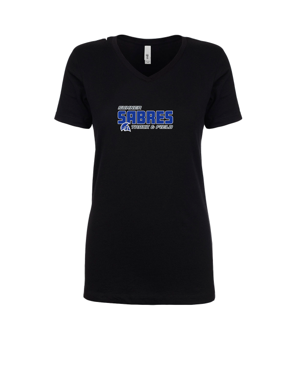 Sumner Academy Track & Field Bold - Womens V-Neck