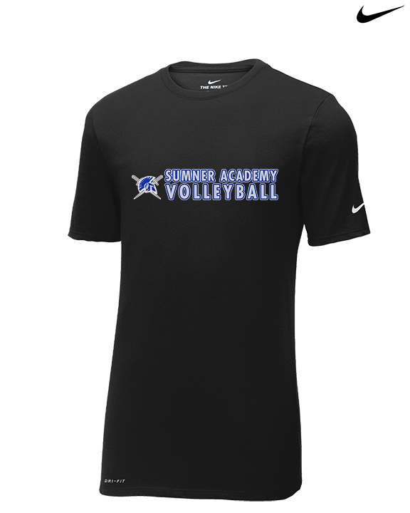 Sumner Academy Volleyball Basic - Mens Nike Cotton Poly Tee