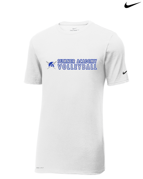 Sumner Academy Volleyball Basic - Mens Nike Cotton Poly Tee