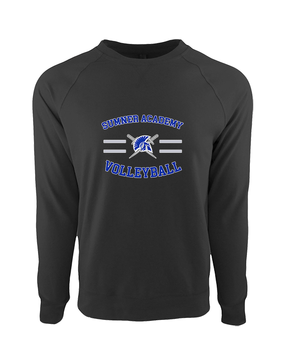 Sumner Academy Volleyball Curve - Crewneck Sweatshirt