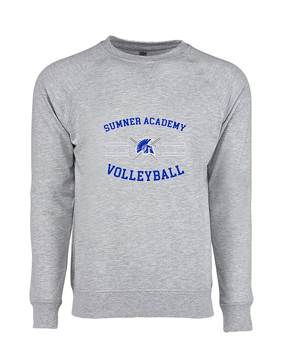 Sumner Academy Volleyball Curve - Crewneck Sweatshirt