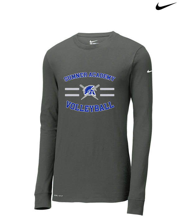 Sumner Academy Volleyball Curve - Mens Nike Longsleeve